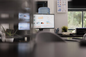 computer screen showing data that can be stolen due to business data theft