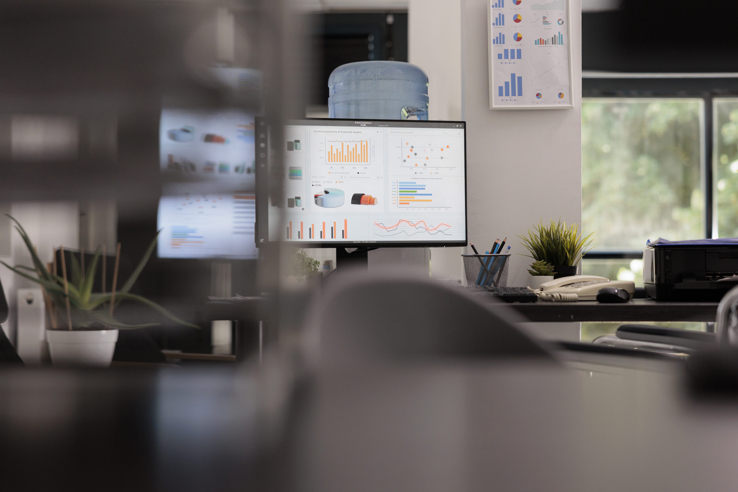 computer screen showing data that can be stolen due to business data theft