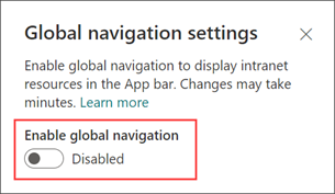 app bar enable settings