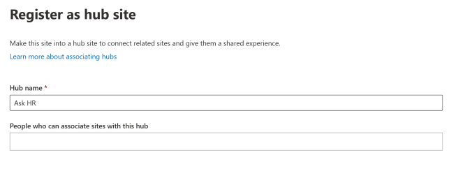 registering a hub panel